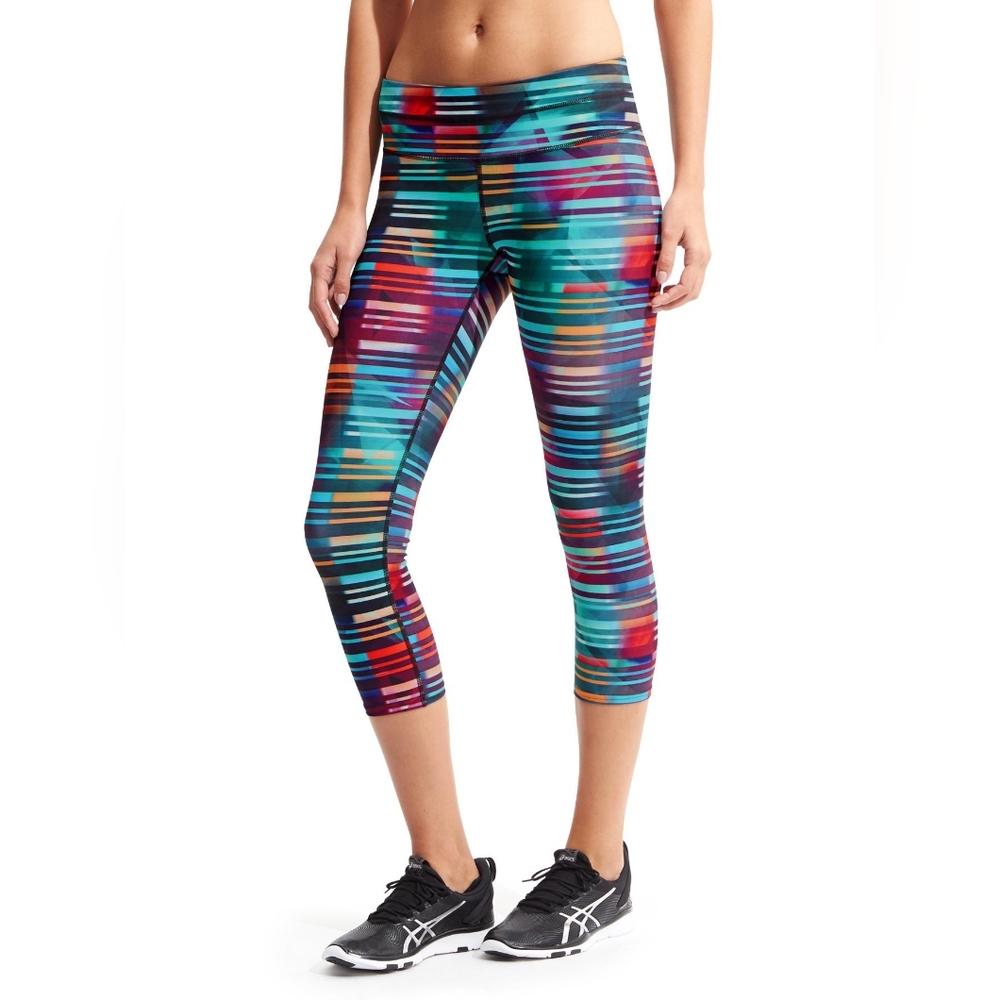 Athleta Laser Beam Sonar Cropped Leggings